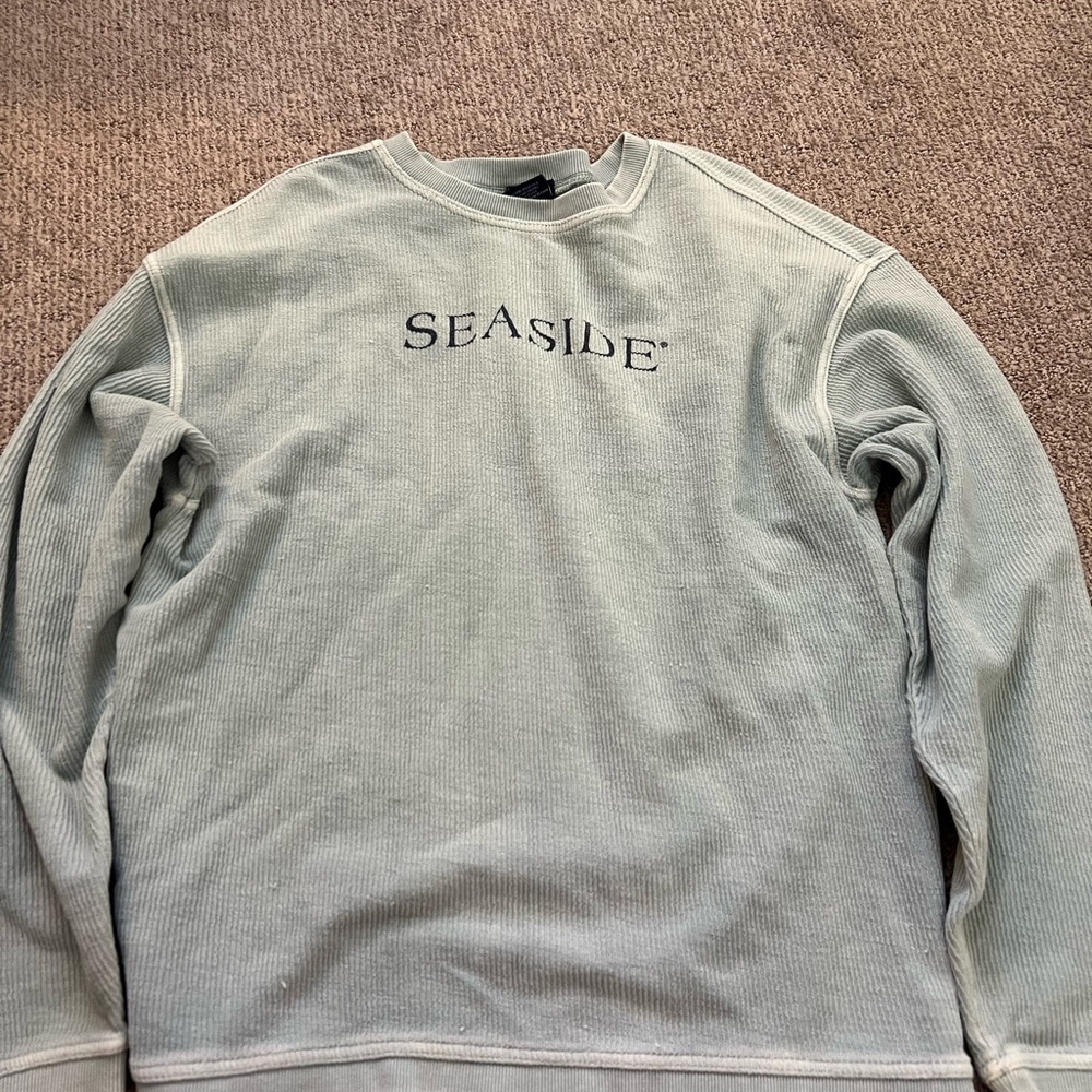 Light Green Seaside Crewneck Sweater